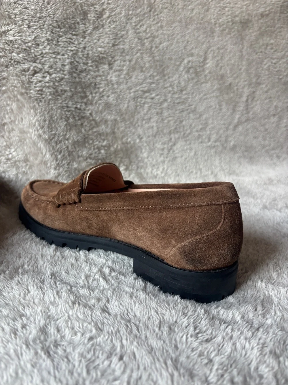 J. Crew Winona Lug Suede Leather Penny Loafers Women’s Size 7